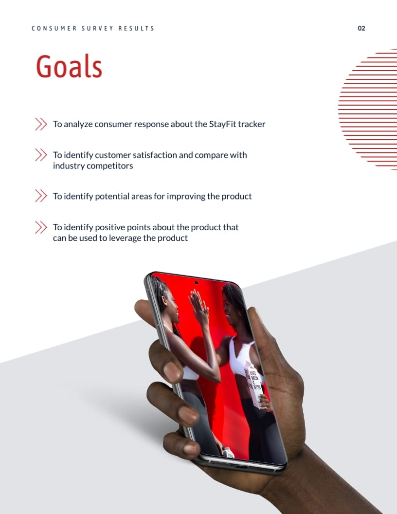 Fitness Tracker Survey Results Report Template | Visme