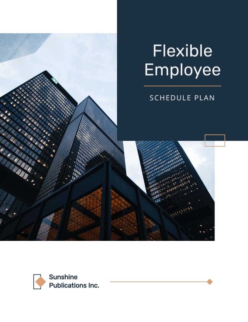 Flexible Employee Schedule Plan Template