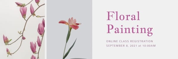 Floral Painting Email Header Template