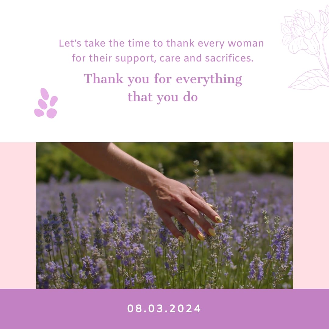 Floral Womens Day Greeting Card Square Template