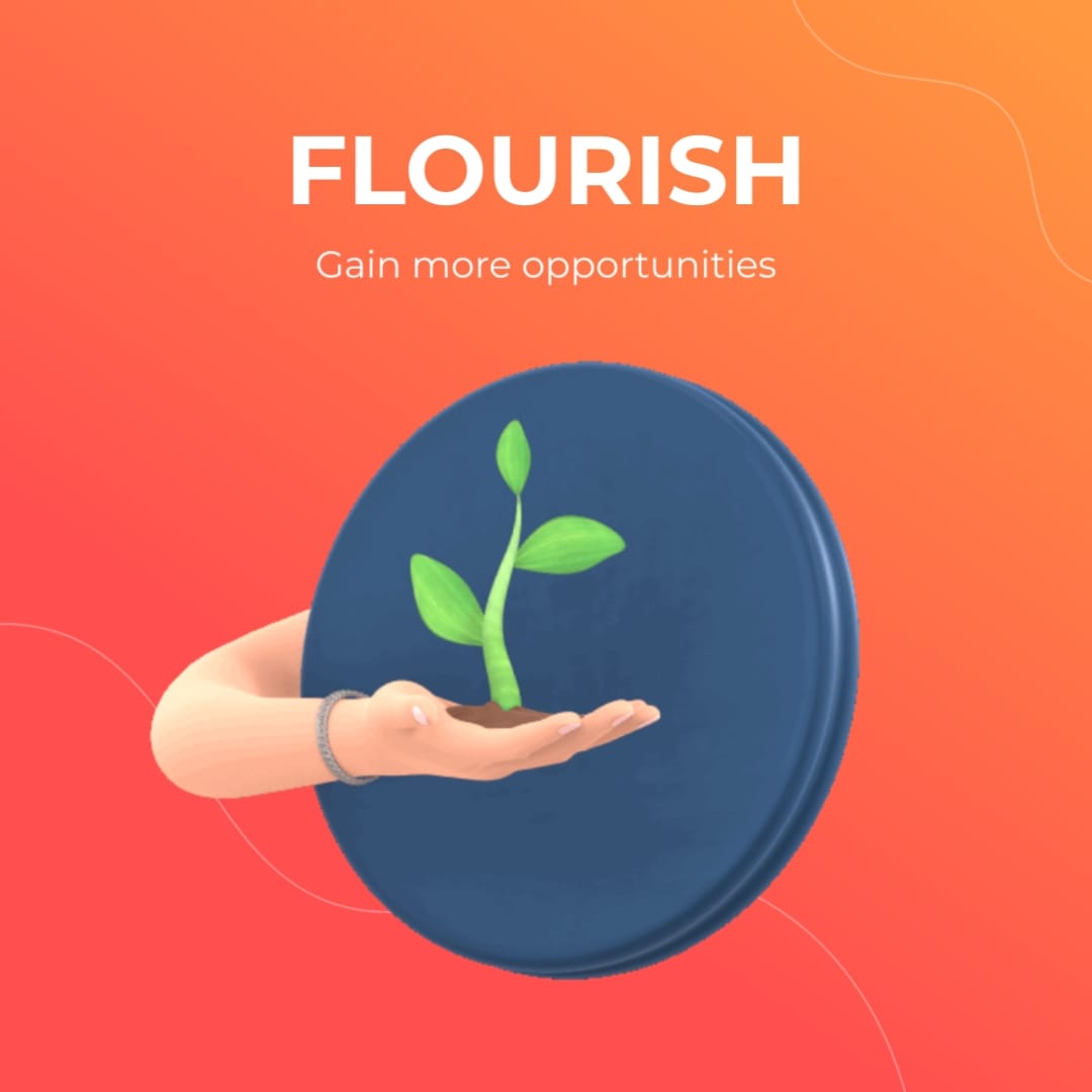 Flourish Animated Square Template