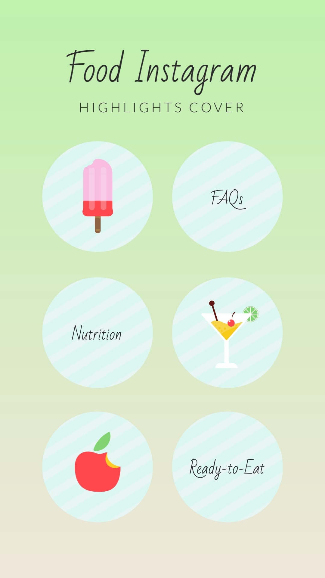 Food IG Story Highlights Cover Template