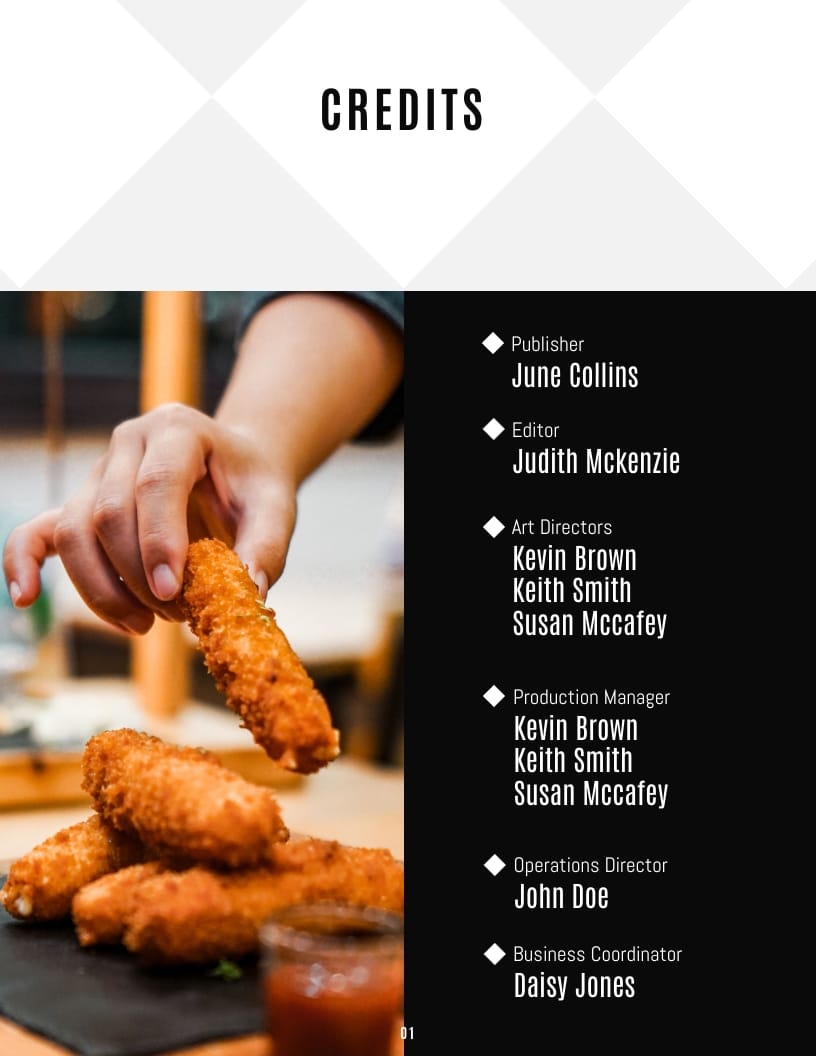 Food Magazine Template - Slide 2 Food Magazine Template - Slide 2