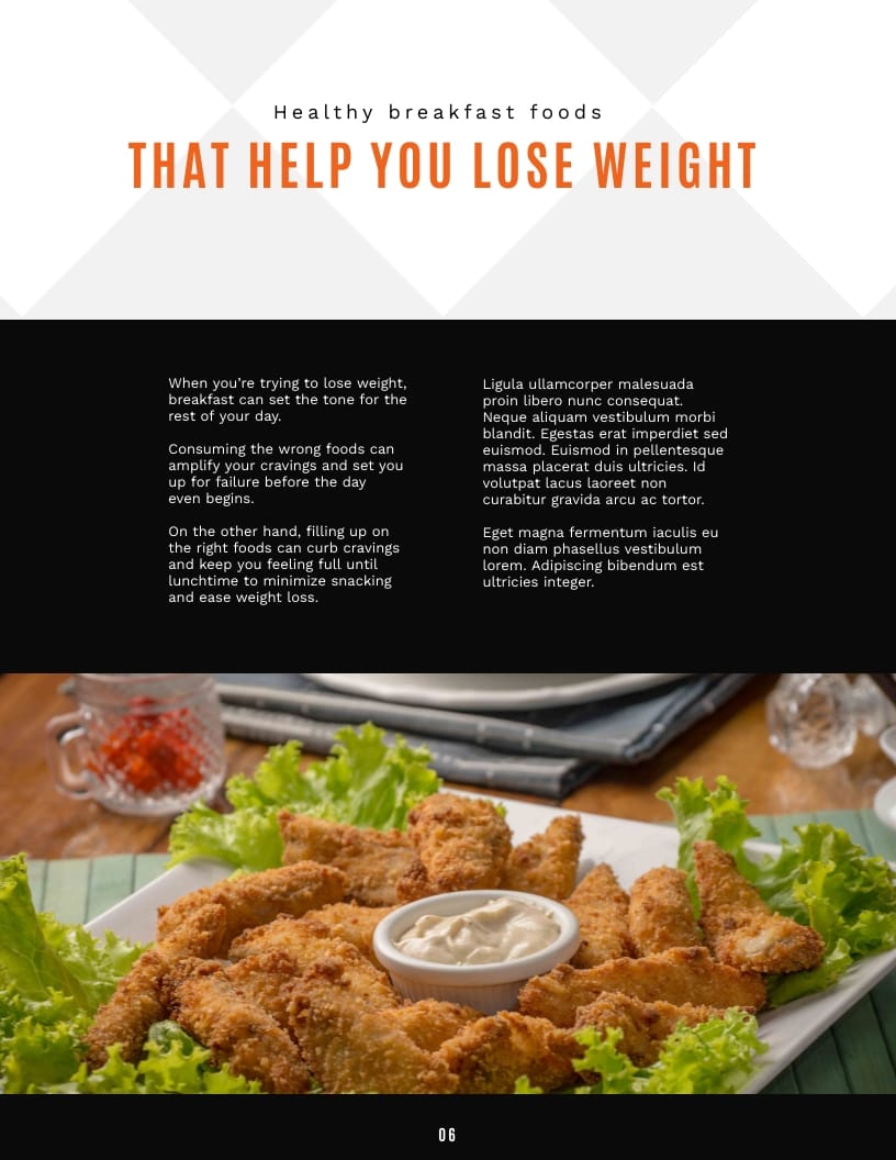 Food Magazine Template - Slide 7 Food Magazine Template - Slide 7