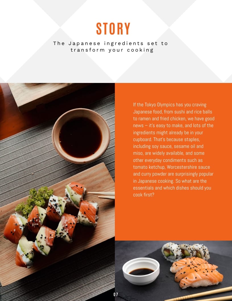 Food Magazine Template - Slide 8 Food Magazine Template - Slide 8