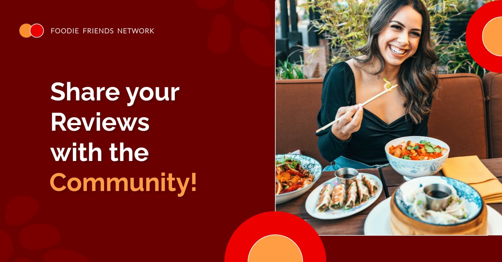 Food Review Facebook Group Cover Template