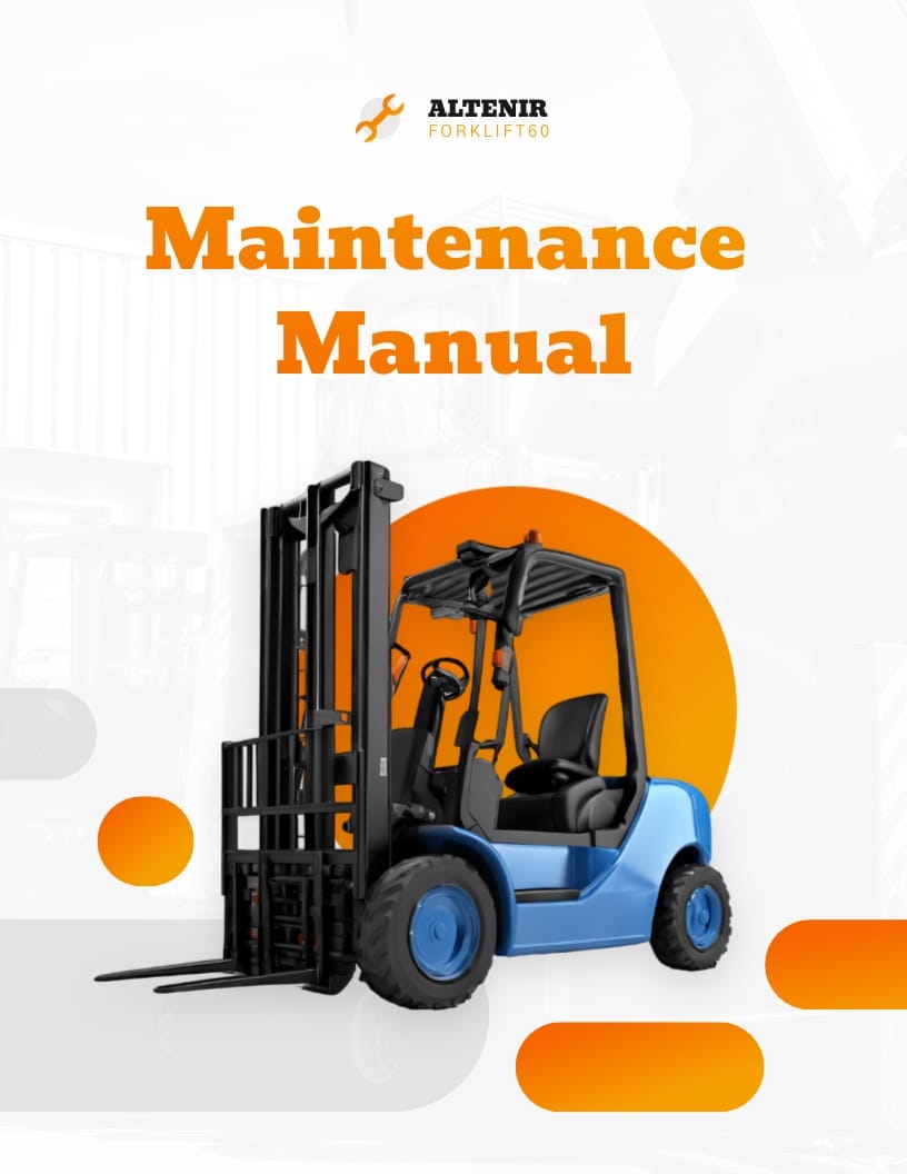 Forklift Maintenance Instruction Manual Template
