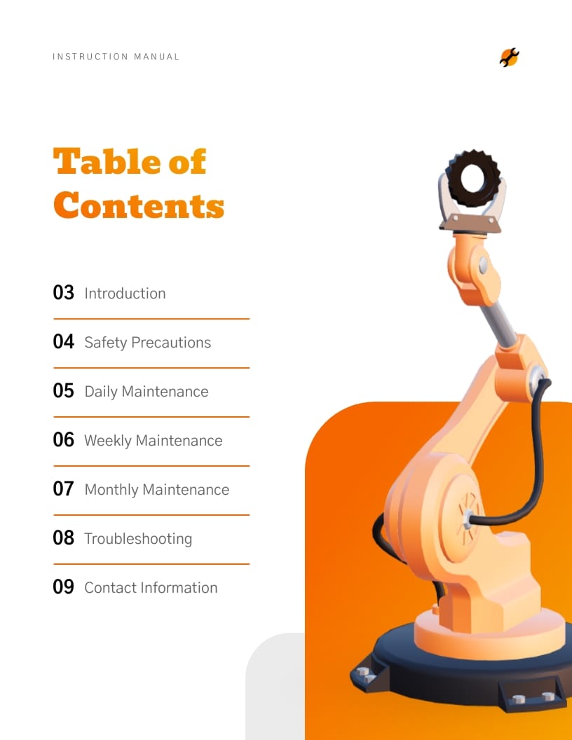 Forklift Maintenance Instruction Manual Template - Slide 2 Forklift Maintenance Instruction Manual Template - Slide 2