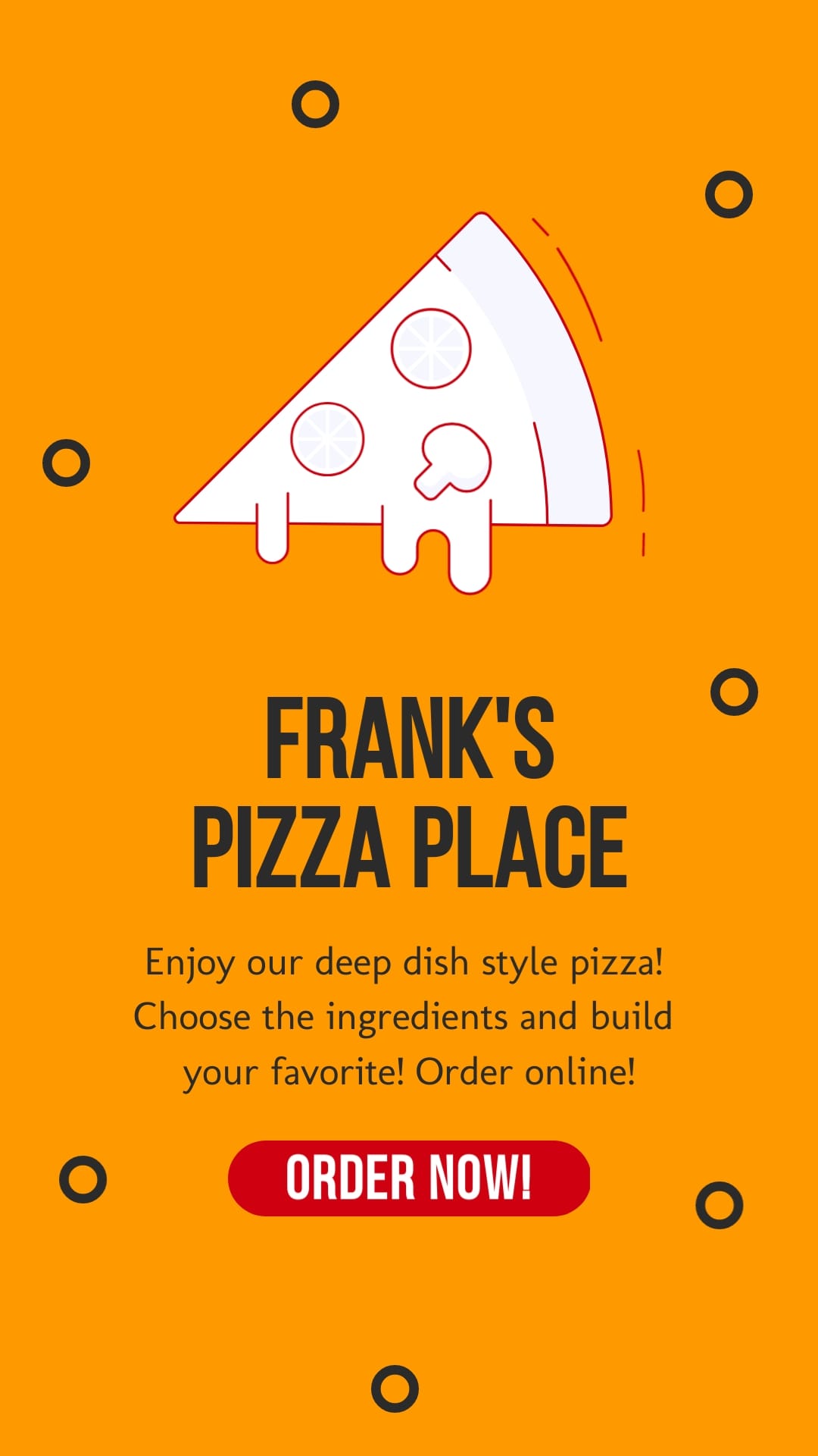 Franks Pizza Vertical Template
