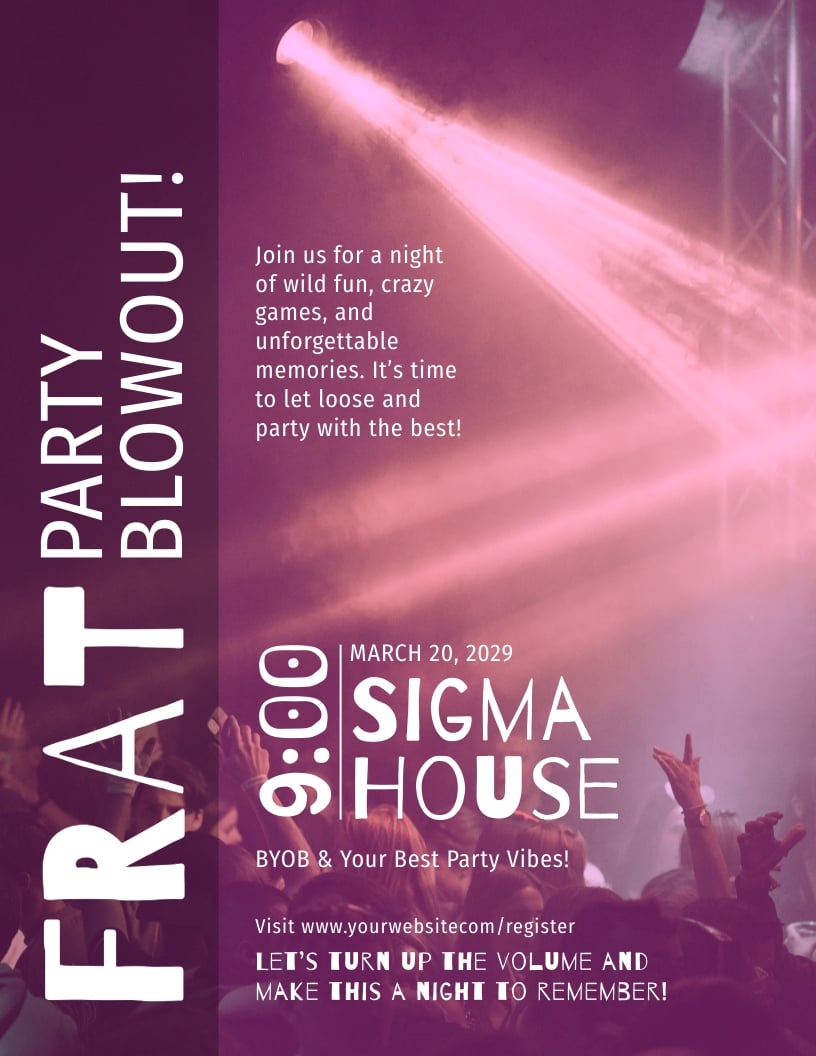 Frat Party Flyer Template