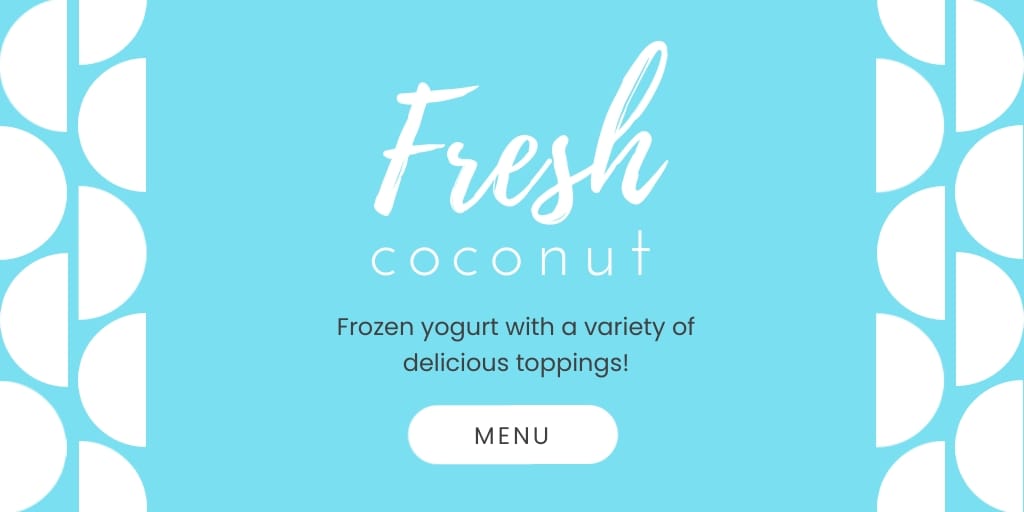 Fresh Coconut Twitter Post Template