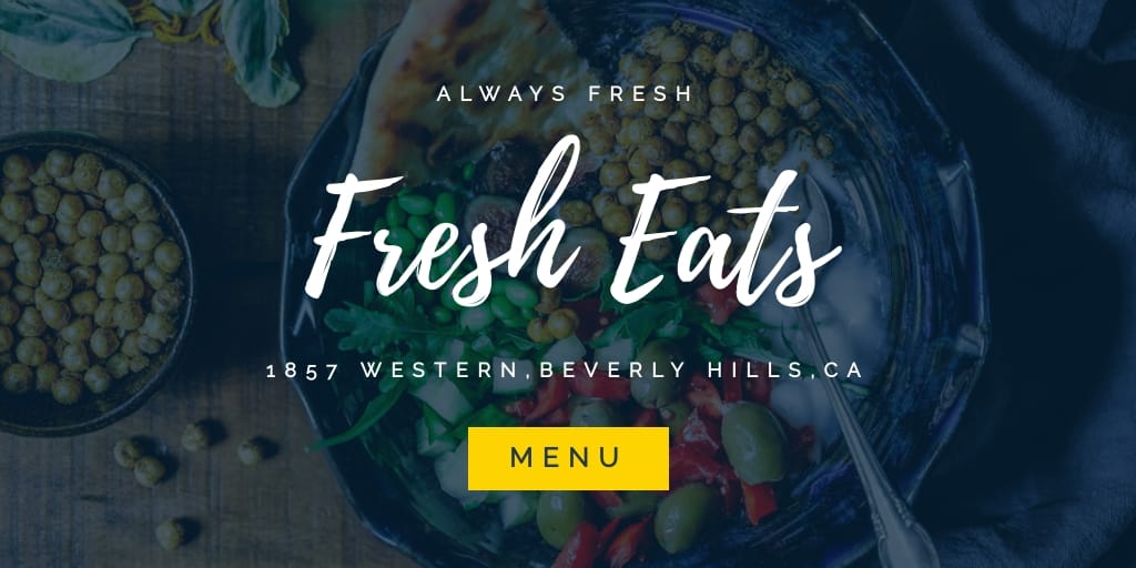 Fresh Eats Twitter Ad Template
