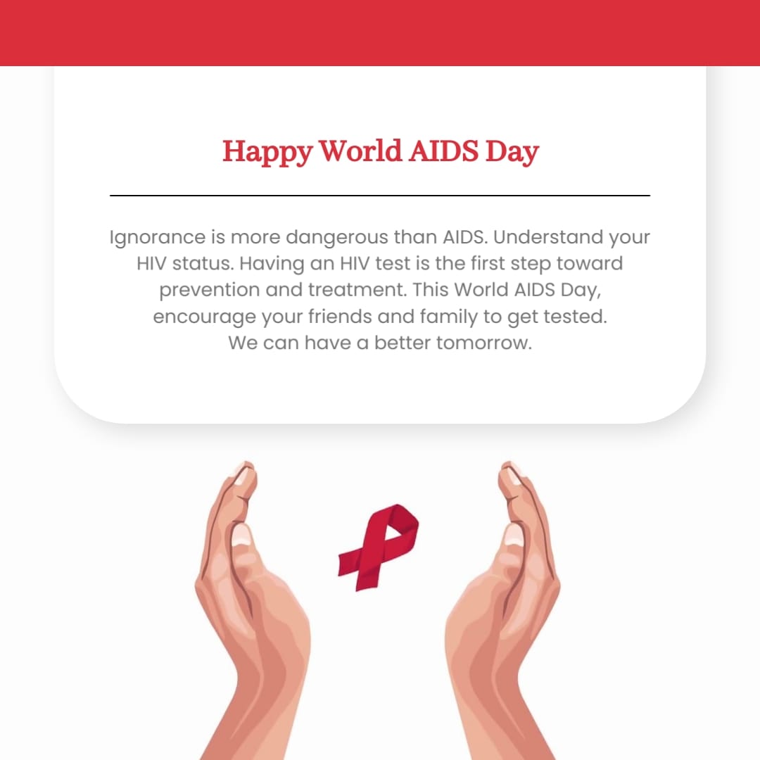 Friends and Family World AIDS Day Greeting Card Square Template