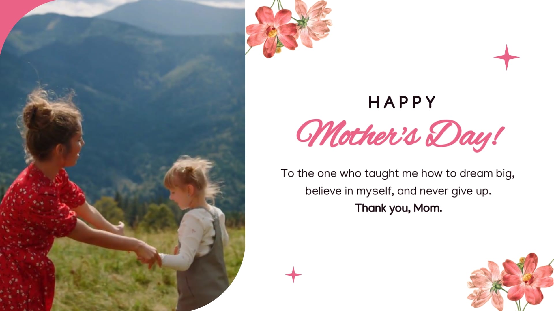 Fun Mothers Day Greeting Card Template