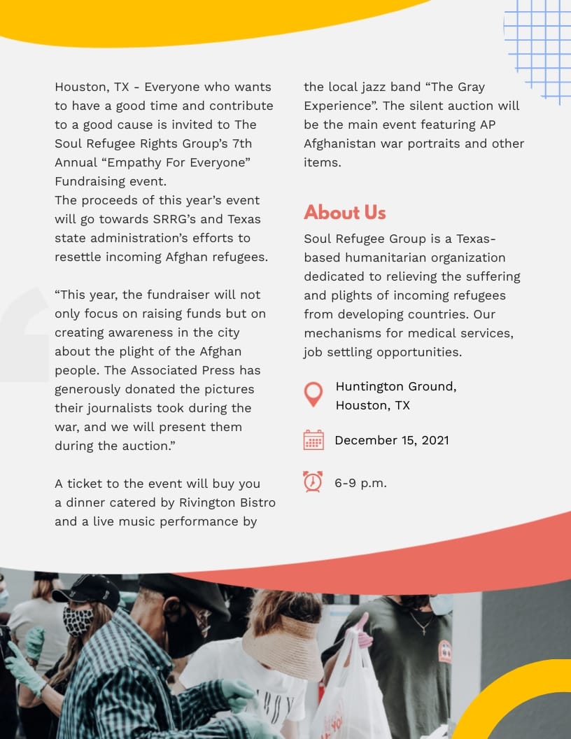 Fundraising Press Release Template - Slide 2 Fundraising Press Release Template - Slide 2