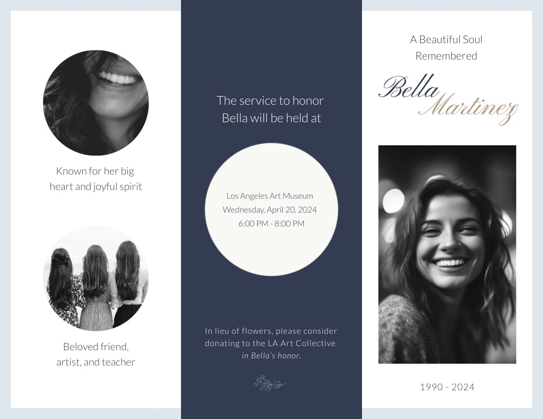 Funeral Service Brochure Template