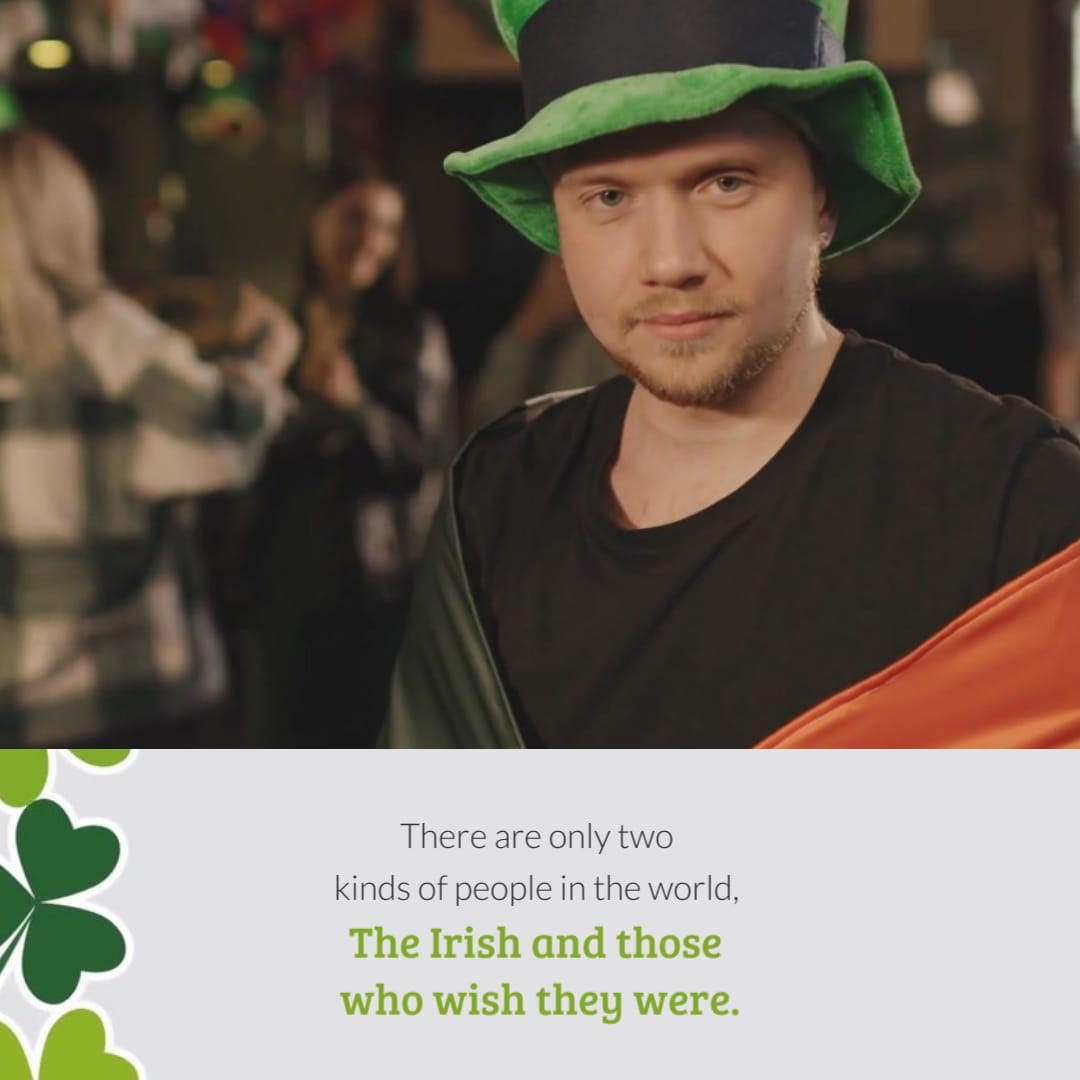 Funny St Patricks Day Greeting Card Square Template