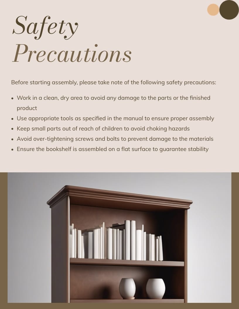 Furniture Assembly Instruction Manual