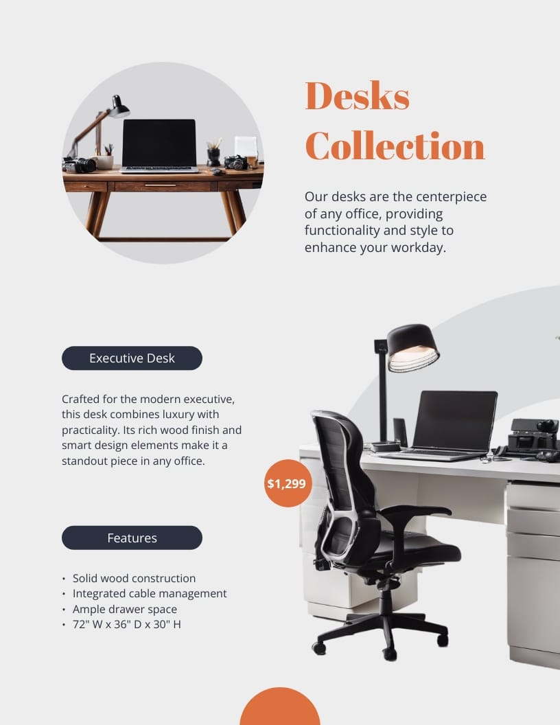 Furniture Booklet Template | Visme