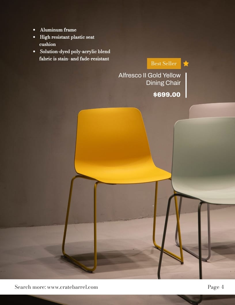 Furniture Catalog Template - Slide 5 Furniture Catalog Template - Slide 5