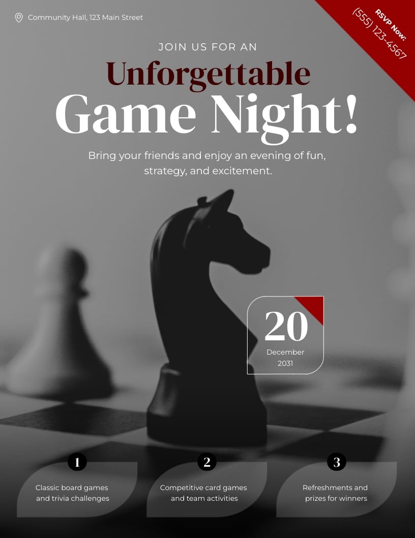 Game Night Flyer Template
