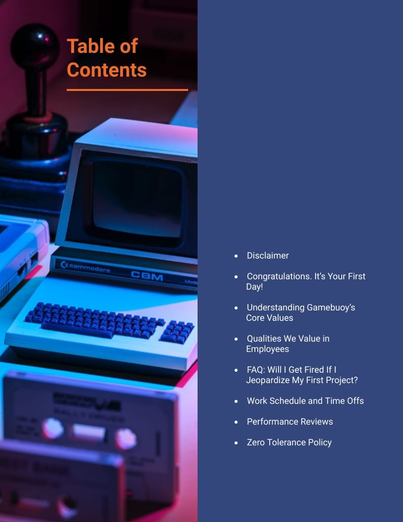 Gamebuoy Employee Handbook