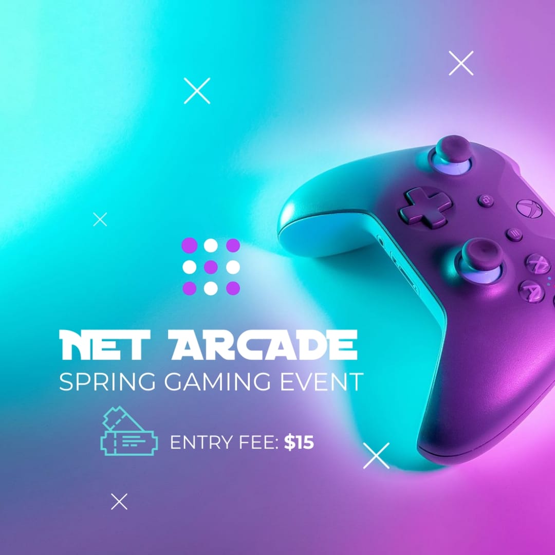 Gaming Event Facebook Video Ad Square Template