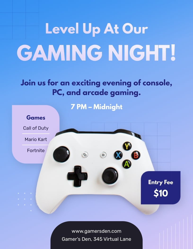 Gaming Flyer Template