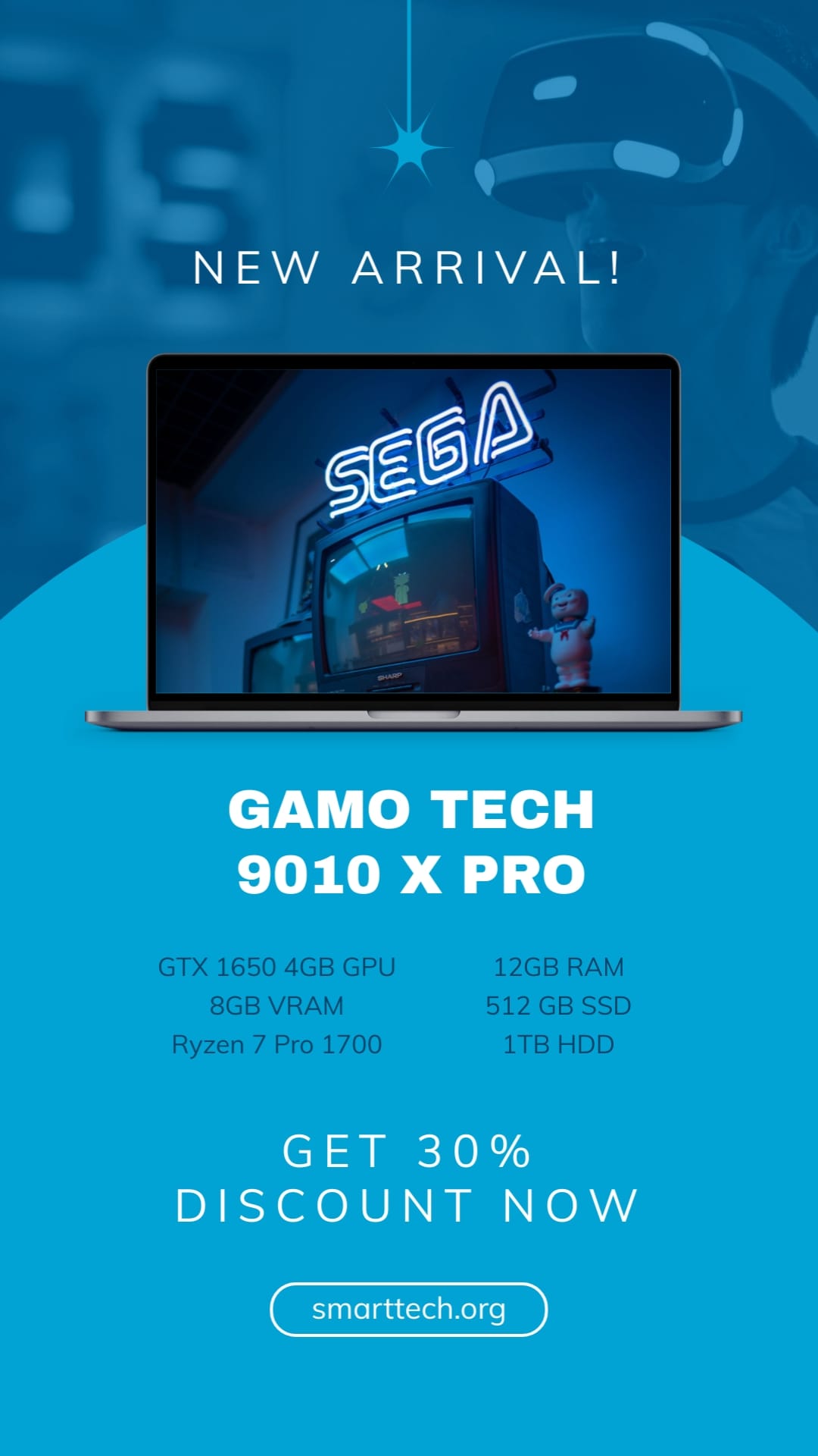 Gaming Laptop Sale Facebook Story Template