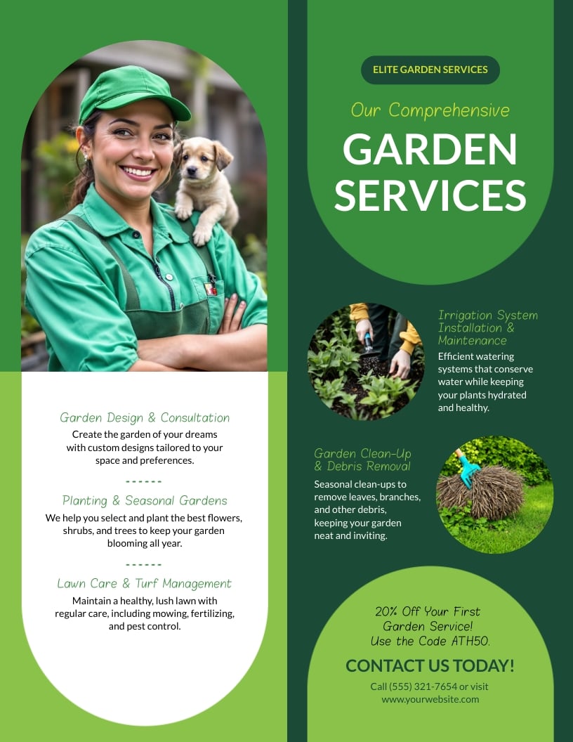Garden Services Flyer Template