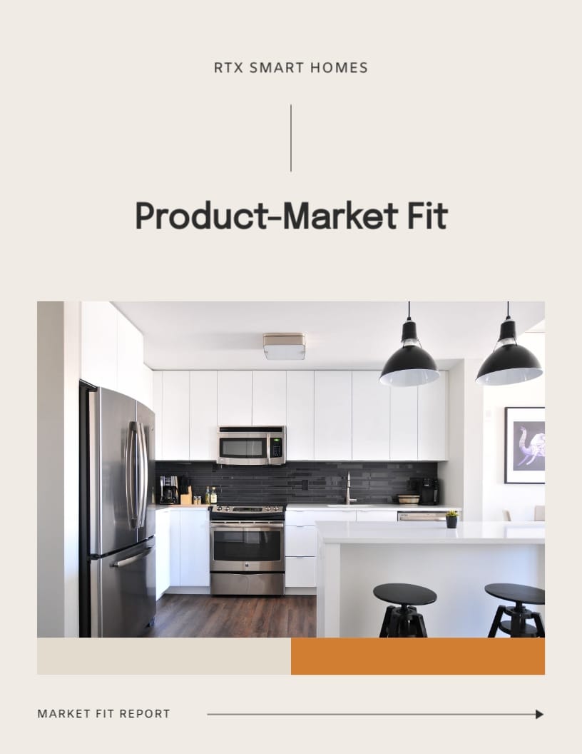 General Consumer Product Market Fit Report Template