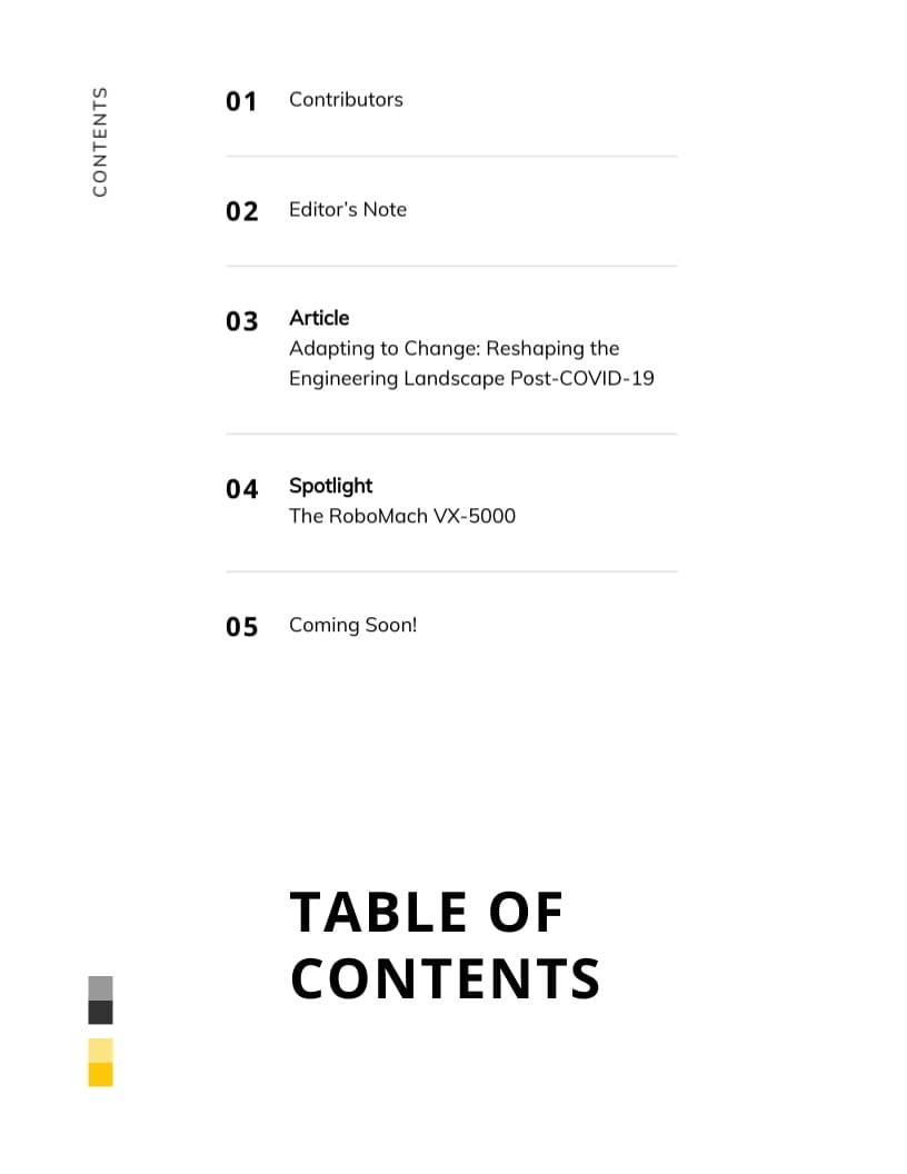 General Engineering Magazine Template - Slide 2 General Engineering Magazine Template - Slide 2