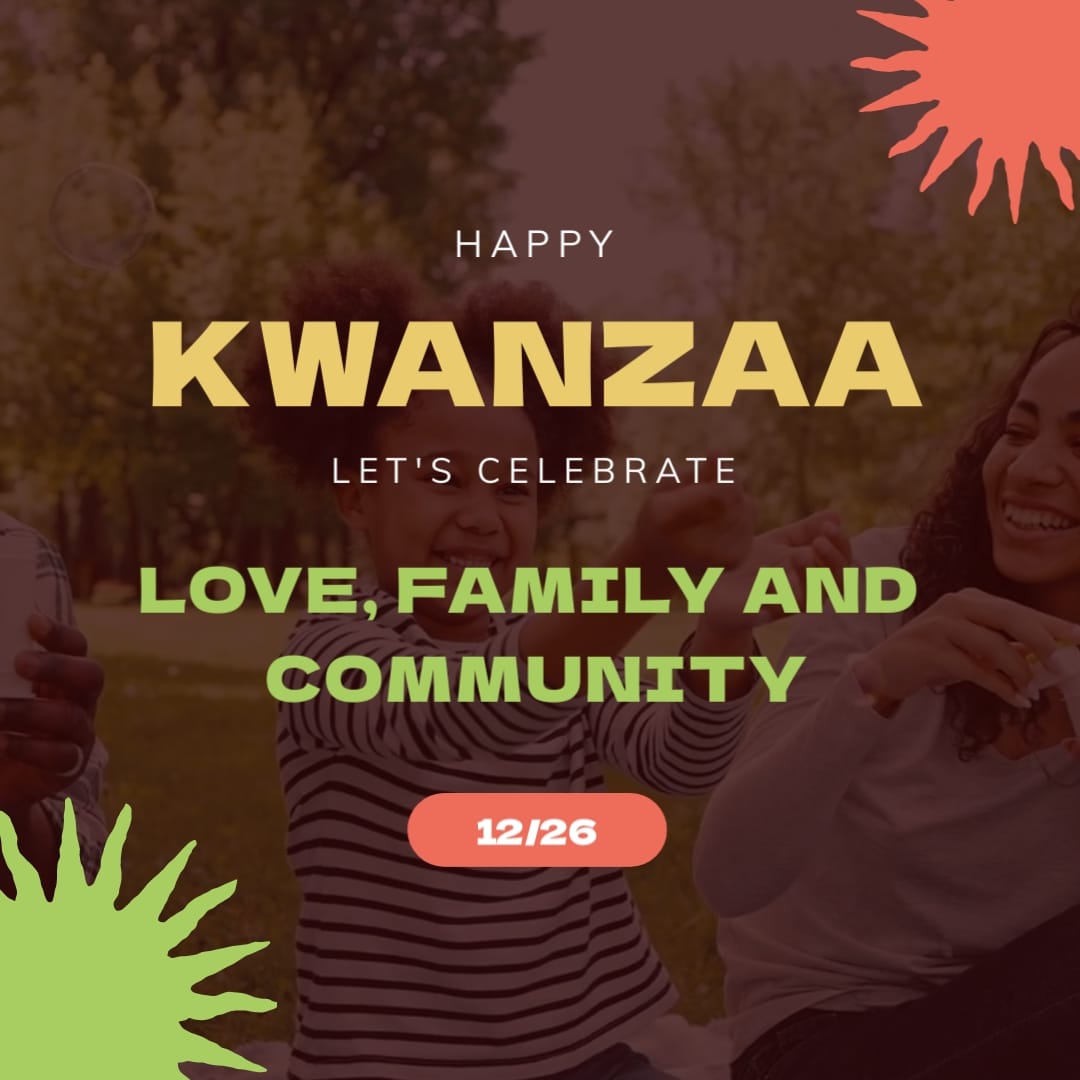 General Kwanzaa Greeting Card Square Template