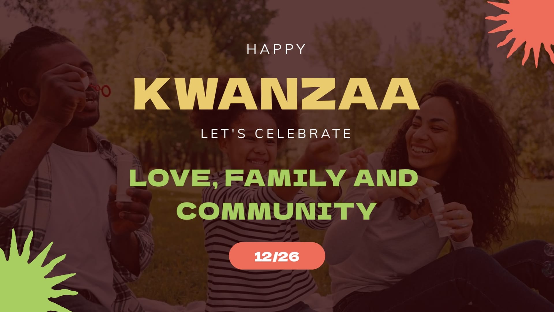 General Kwanzaa Greeting Card Template