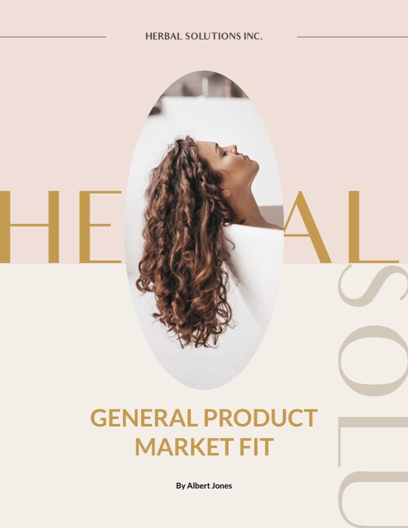 General Product Market Fit Report Template