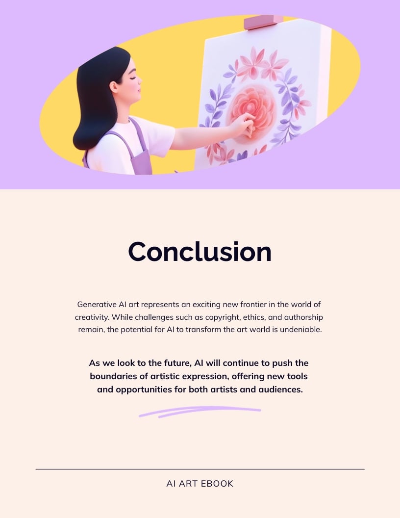 Generative AI Art Ebook Template - Slide 8 Generative AI Art Ebook Template - Slide 8