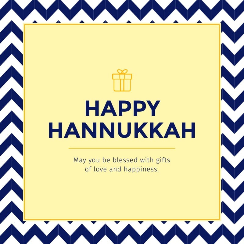 Gift Hanukkah Blog Graphic Medium Template