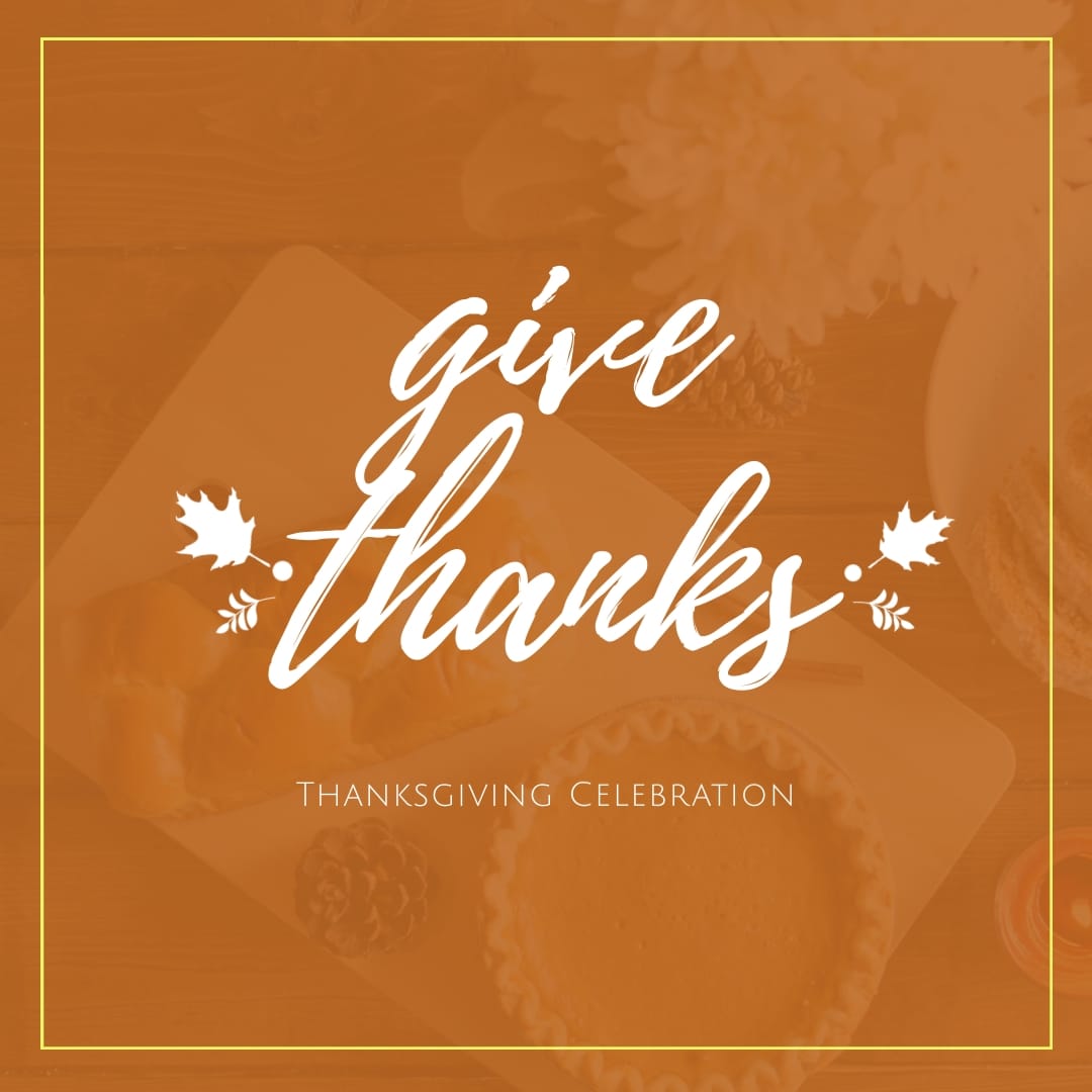 Give Thanks Dinner Instagram Post Template