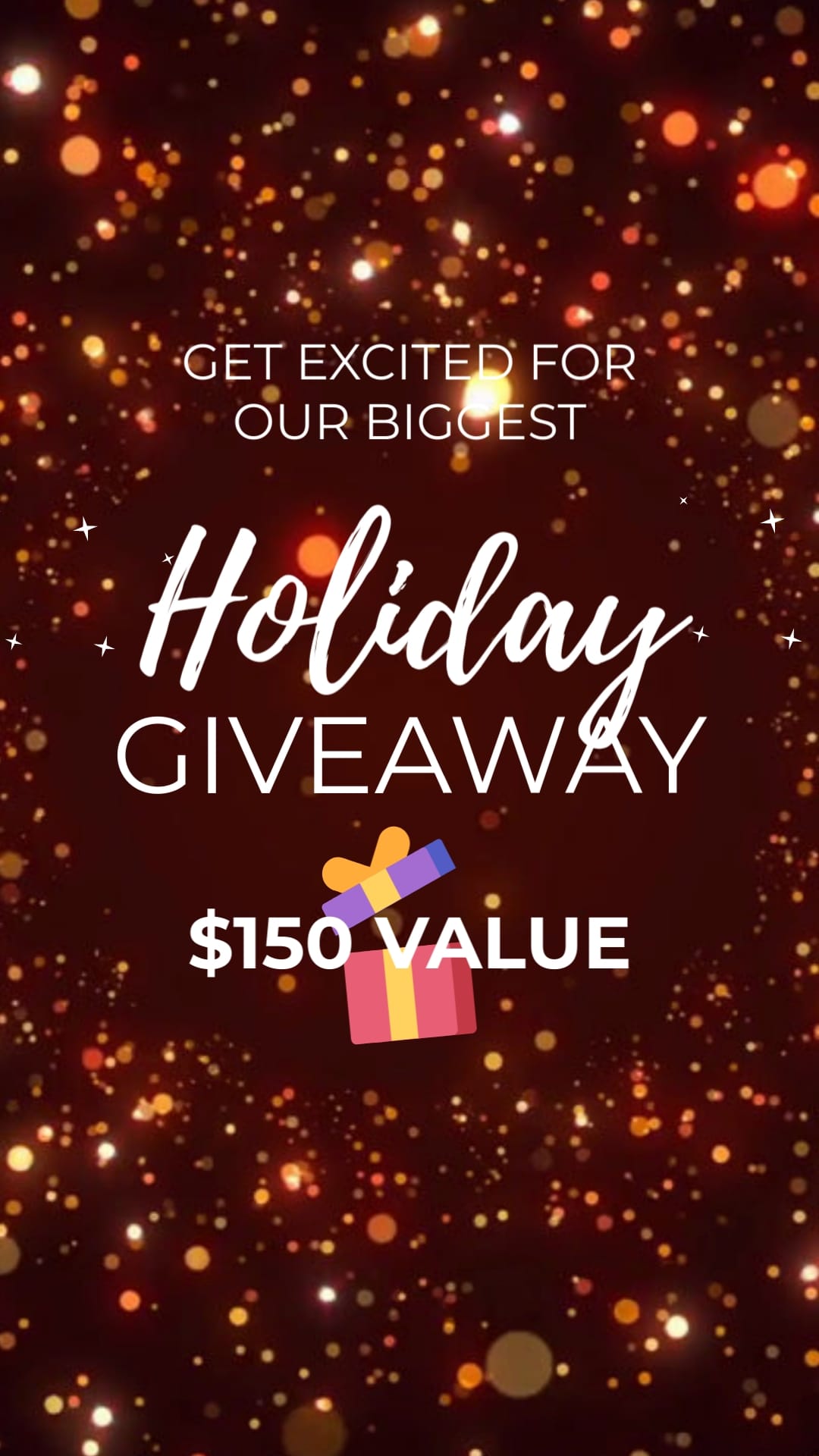 Giveaway Facebook Video Ad Vertical Template