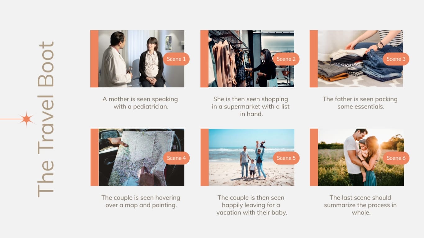 Going on A Trip with A Newborn Storyboard Template