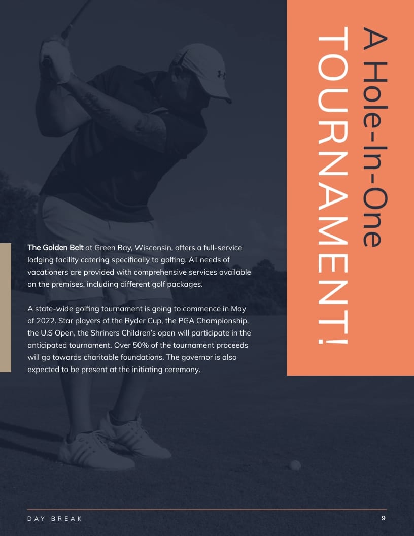 Golden Belt International Hotel Magazine Template - Slide 11 Golden Belt International Hotel Magazine Template - Slide 11