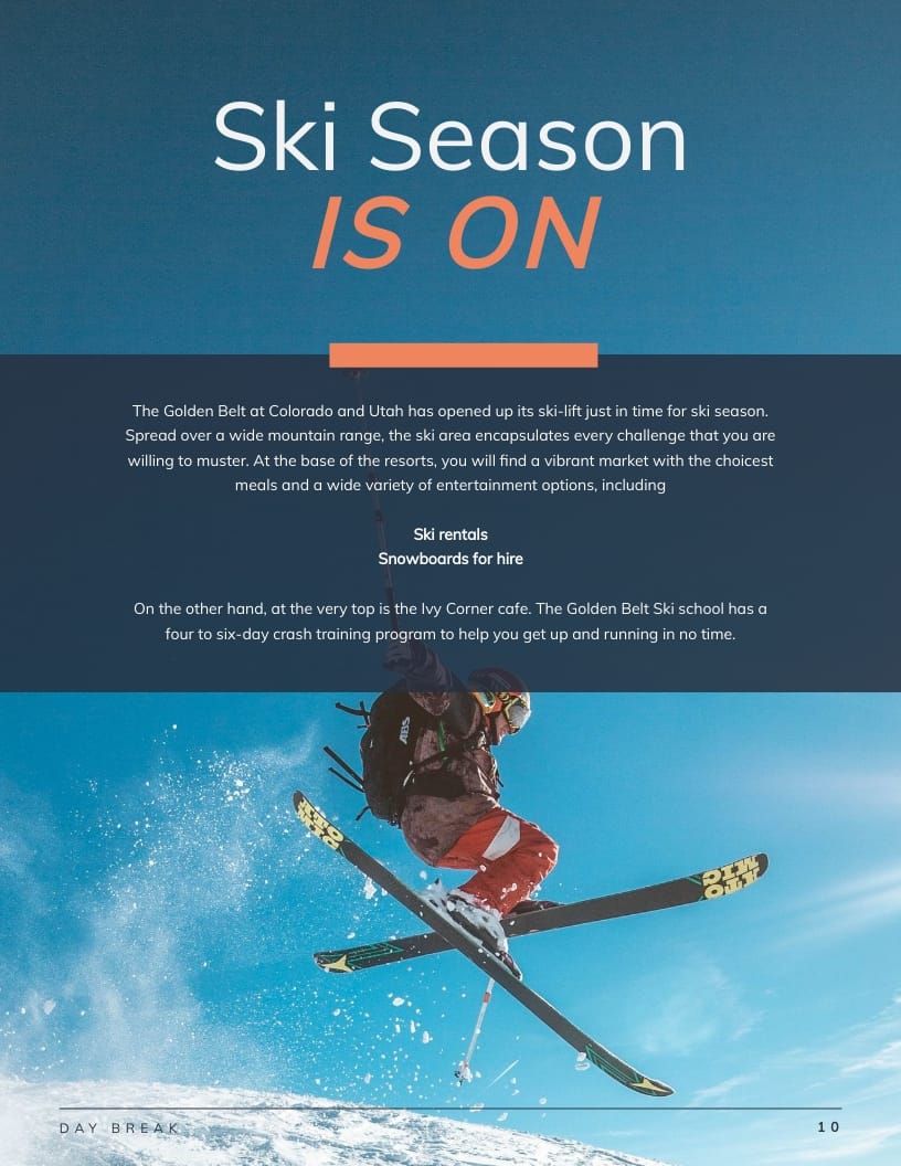 Golden Belt International Hotel Magazine Template - Slide 12 Golden Belt International Hotel Magazine Template - Slide 12