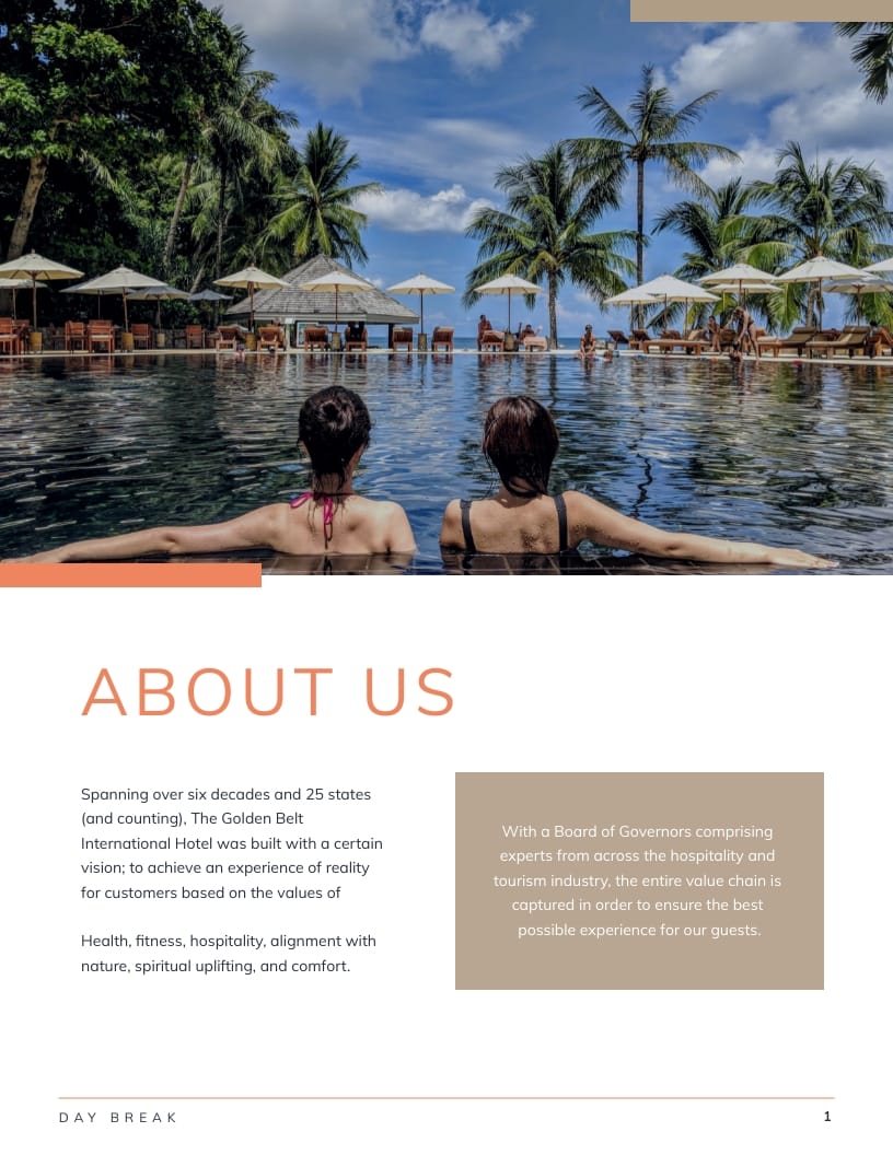 Golden Belt International Hotel Magazine Template - Slide 3 Golden Belt International Hotel Magazine Template - Slide 3