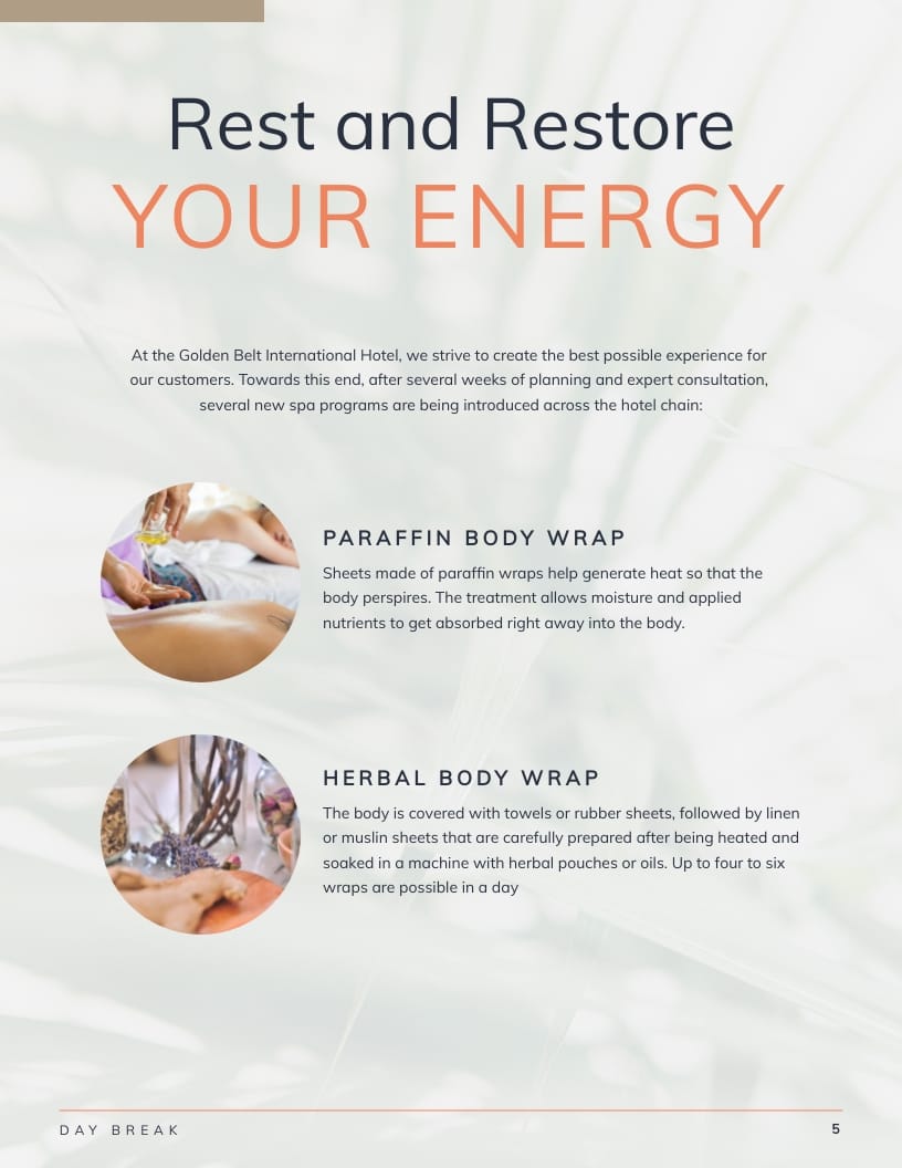Golden Belt International Hotel Magazine Template - Slide 7 Golden Belt International Hotel Magazine Template - Slide 7