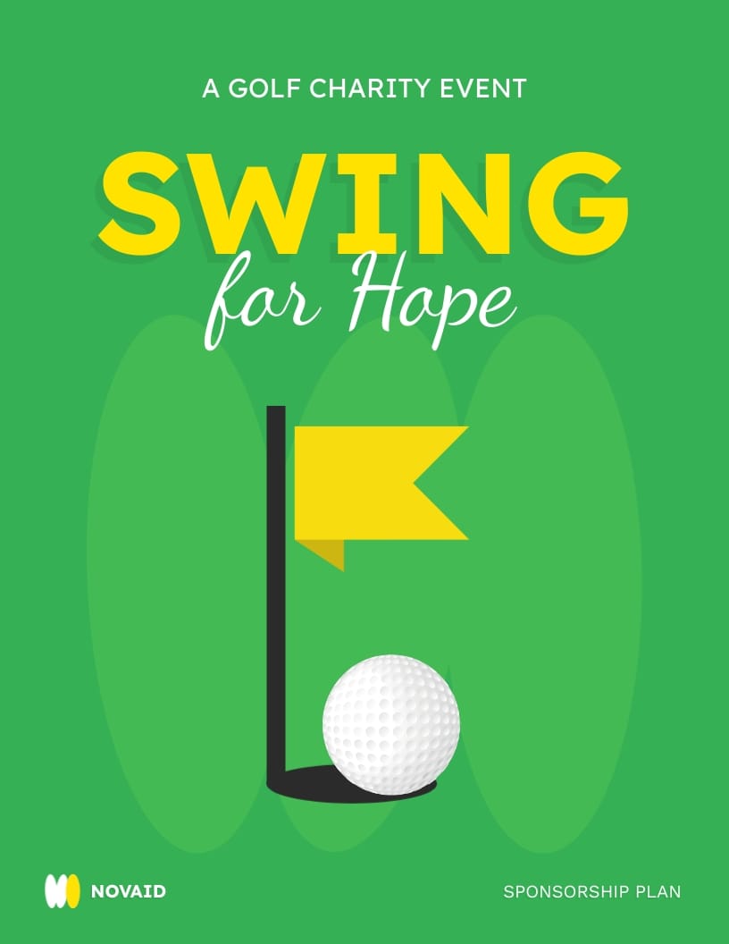 Golf Charity Sponsorship Packages Plan Template
