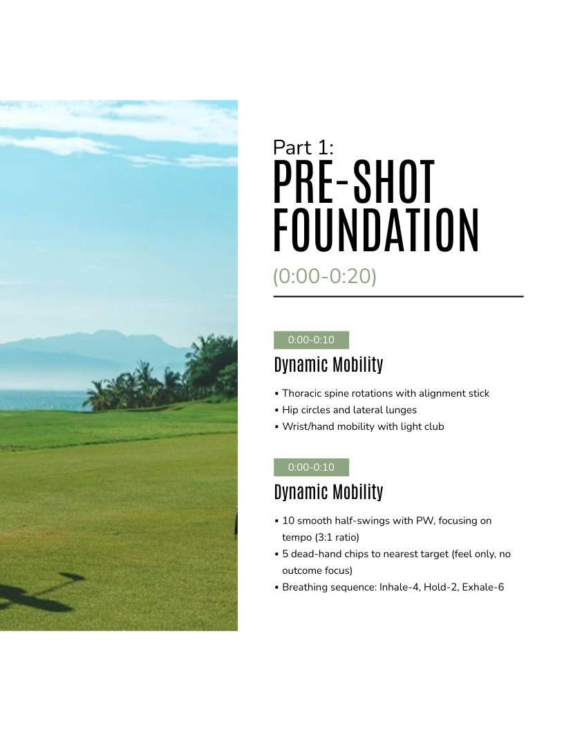Golf Practice Plan Template | Visme