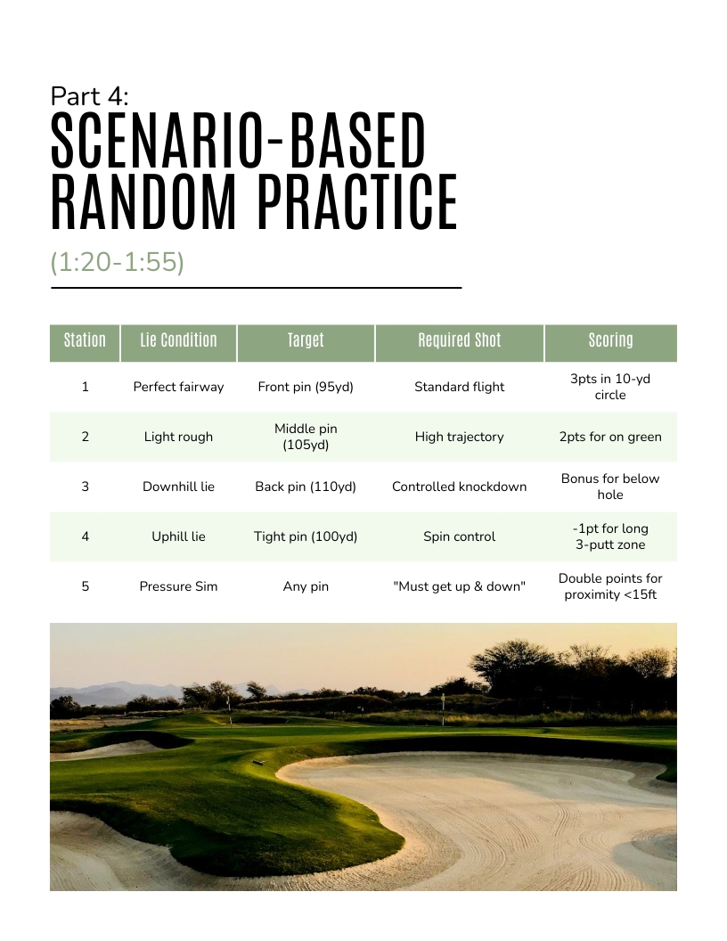 Golf Practice Plan Template | Visme