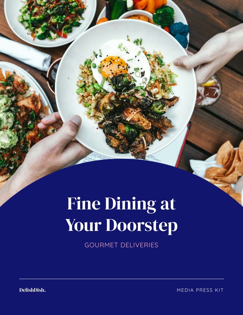 Gourmet Food Delivery Service Press Kit Template