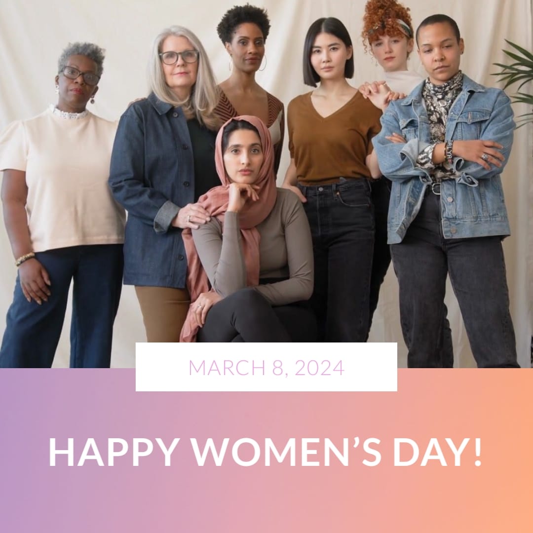 Gradient Womens Day Greeting Card Square Template