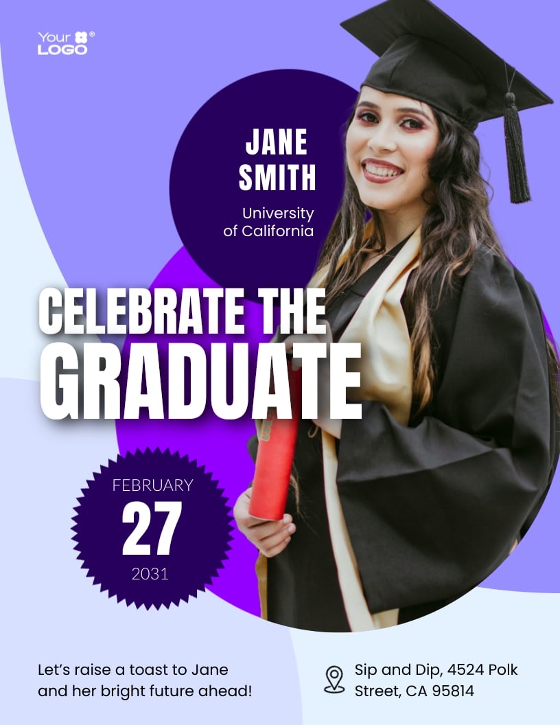 Graduation Party Flyer Template